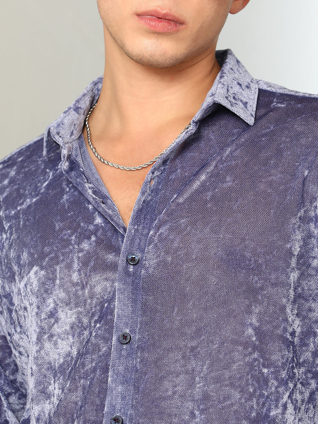 Solid Velvet Shirt