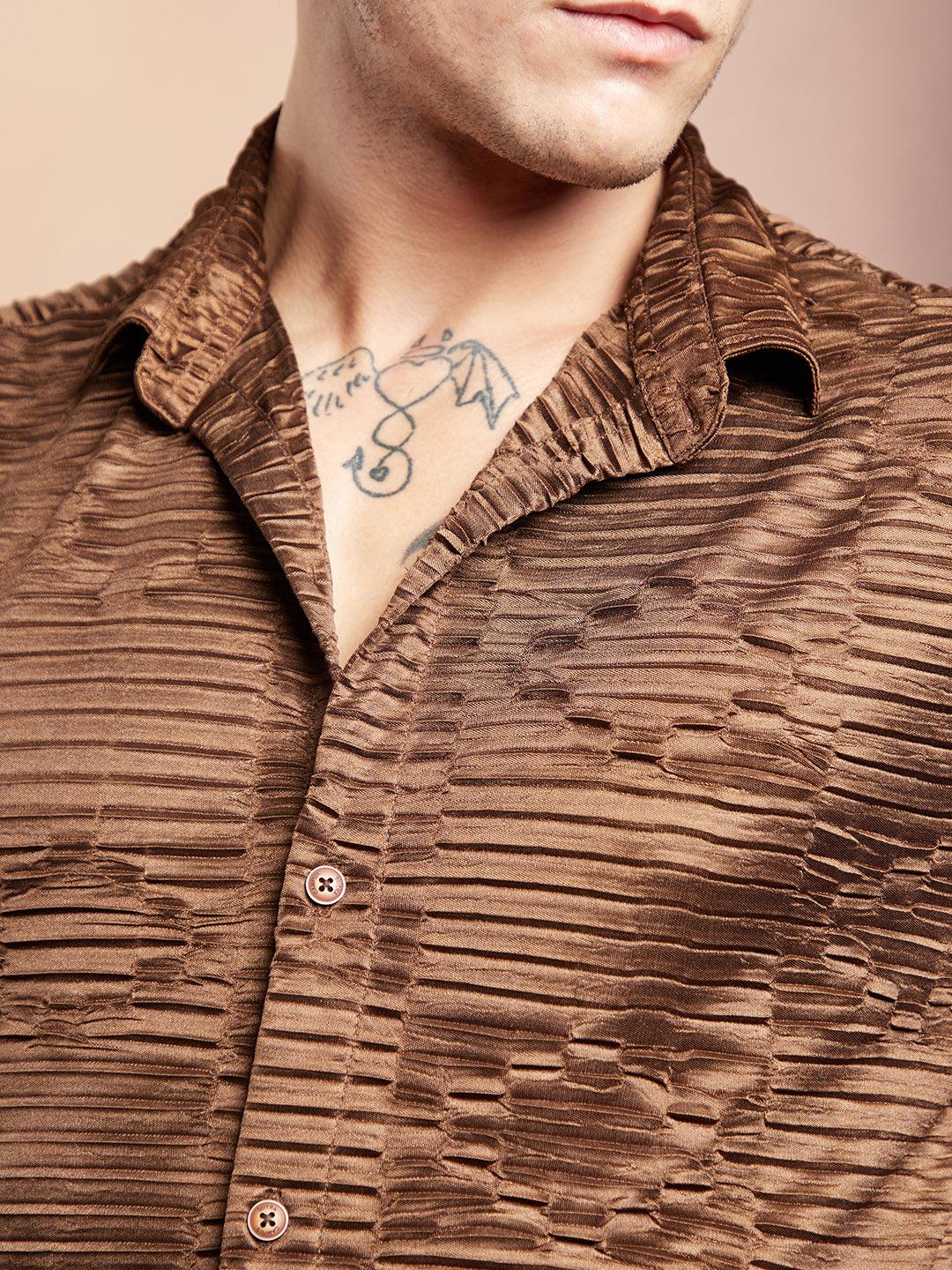 Pleated-Rhombus Shirt