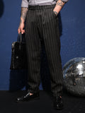 Lightweight - Pinstripe-Pleated Chino Trousers